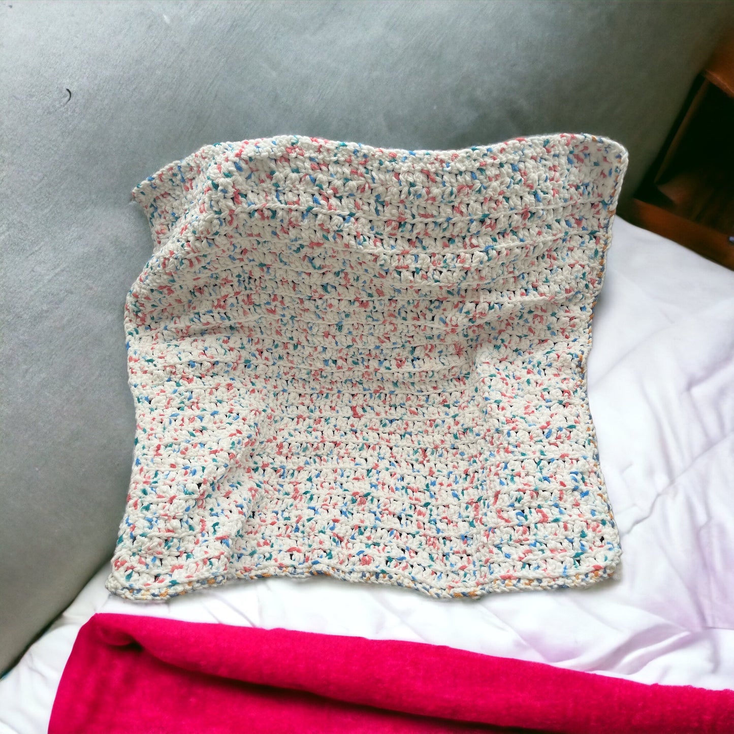 Chunky Crochet Velvet Blanket. Baby Kids Favourite. Handmade with Love 💕