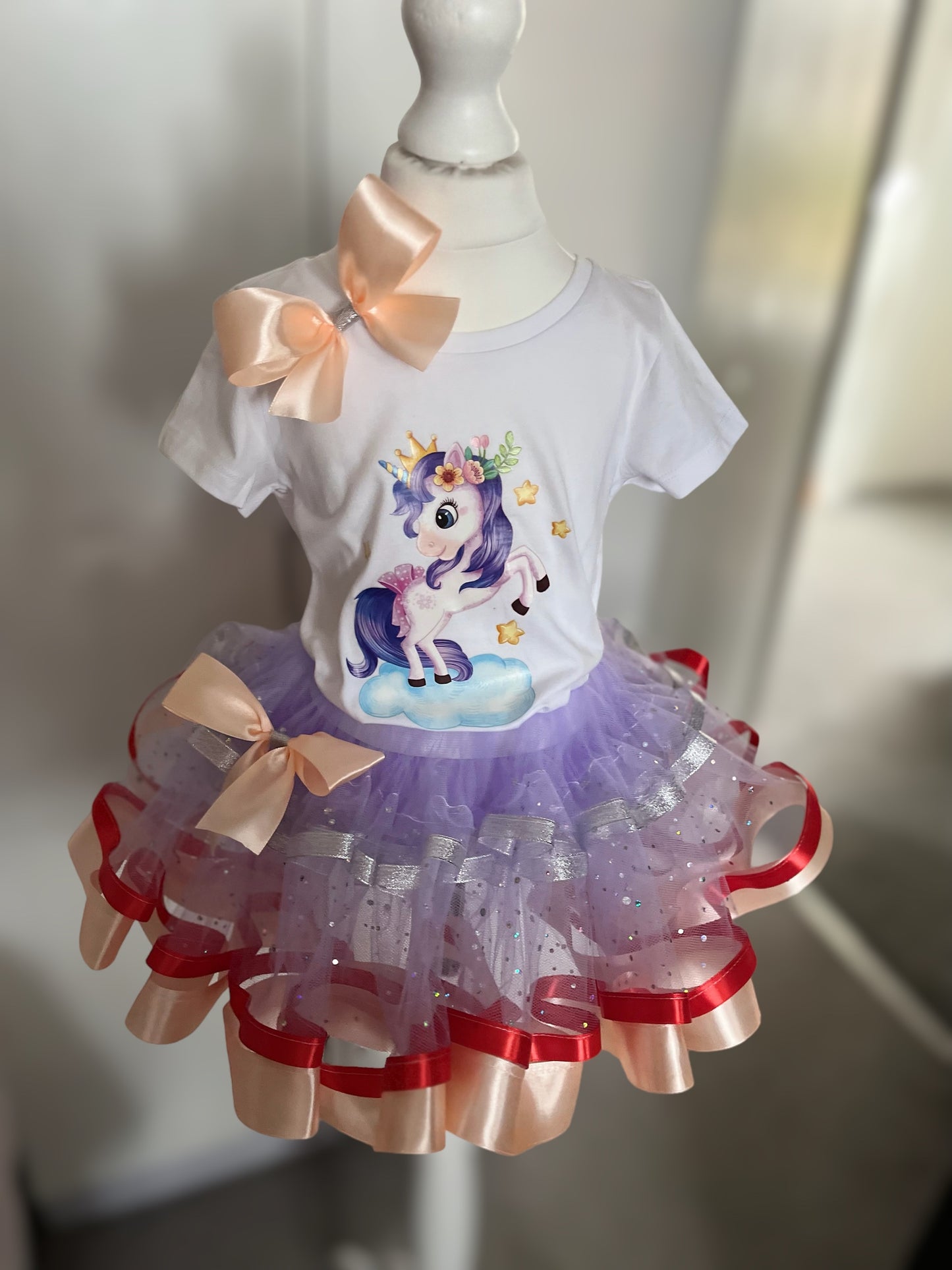 Birthday Dress for Girls Birthday Tutu Set 3-4 Years Old Party Outfit Set
