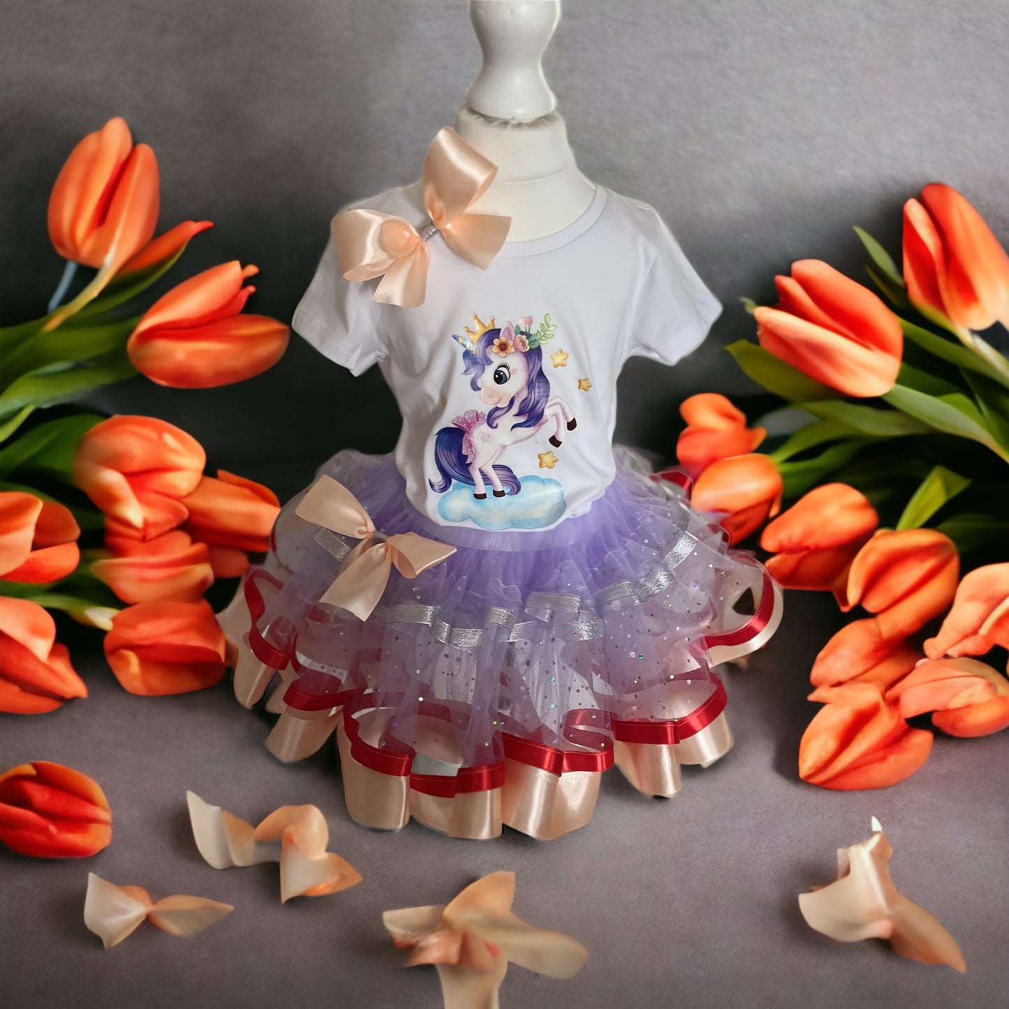 Birthday Dress for Girls Birthday Tutu Set 3-4 Years Old Party Outfit Set