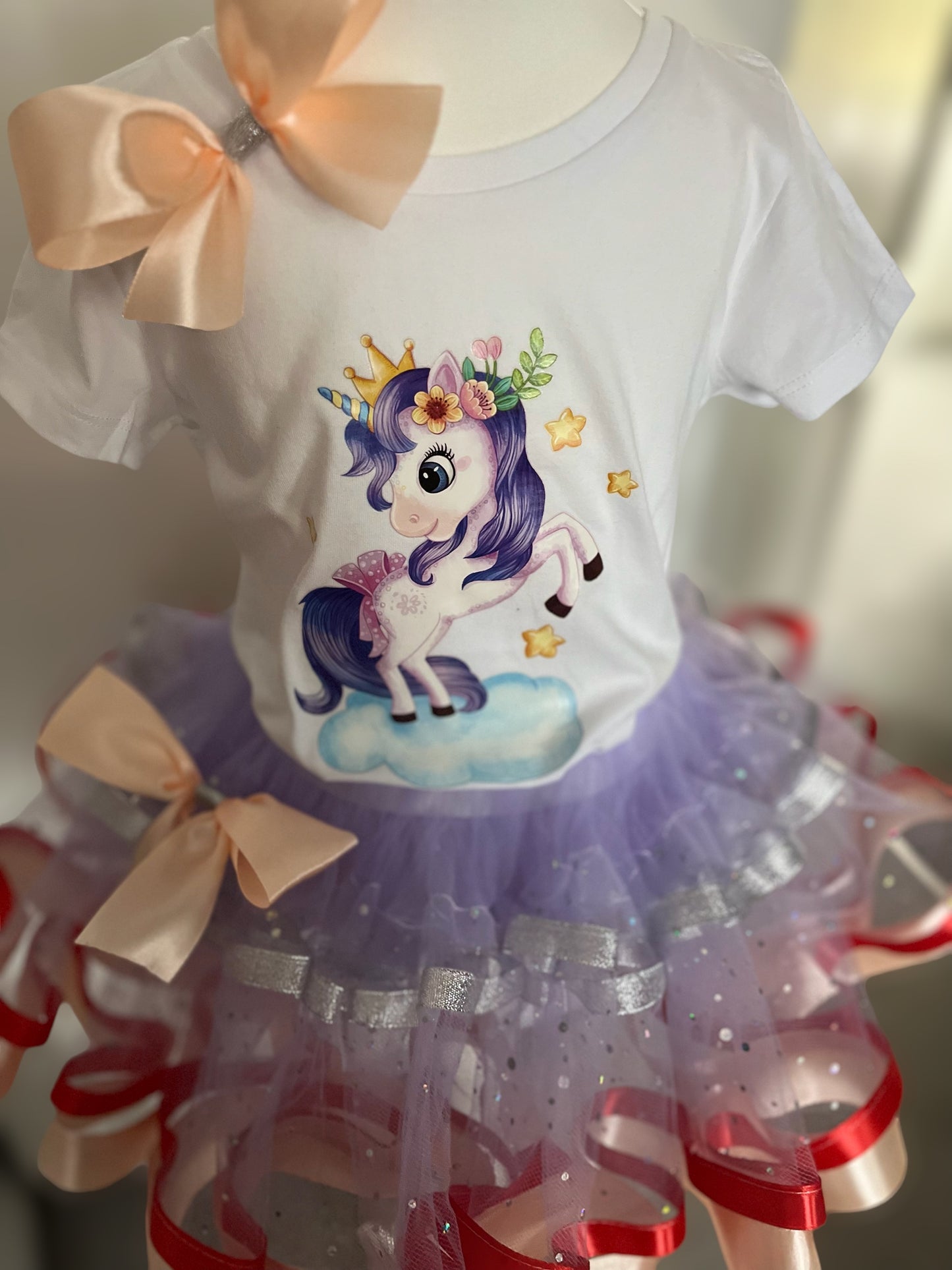 Birthday Dress for Girls Birthday Tutu Set 3-4 Years Old Party Outfit Set