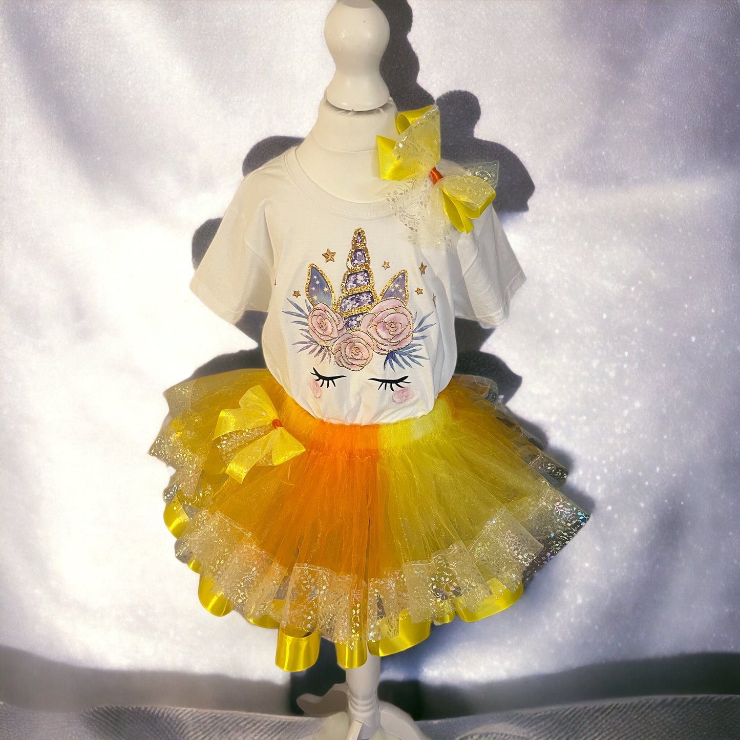 Birthday Dress for Girls Birthday Tutu Set 7-8 Years Old Party Outfit Set