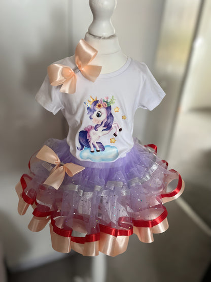 Birthday Dress for Girls Birthday Tutu Set 3-4 Years Old Party Outfit Set